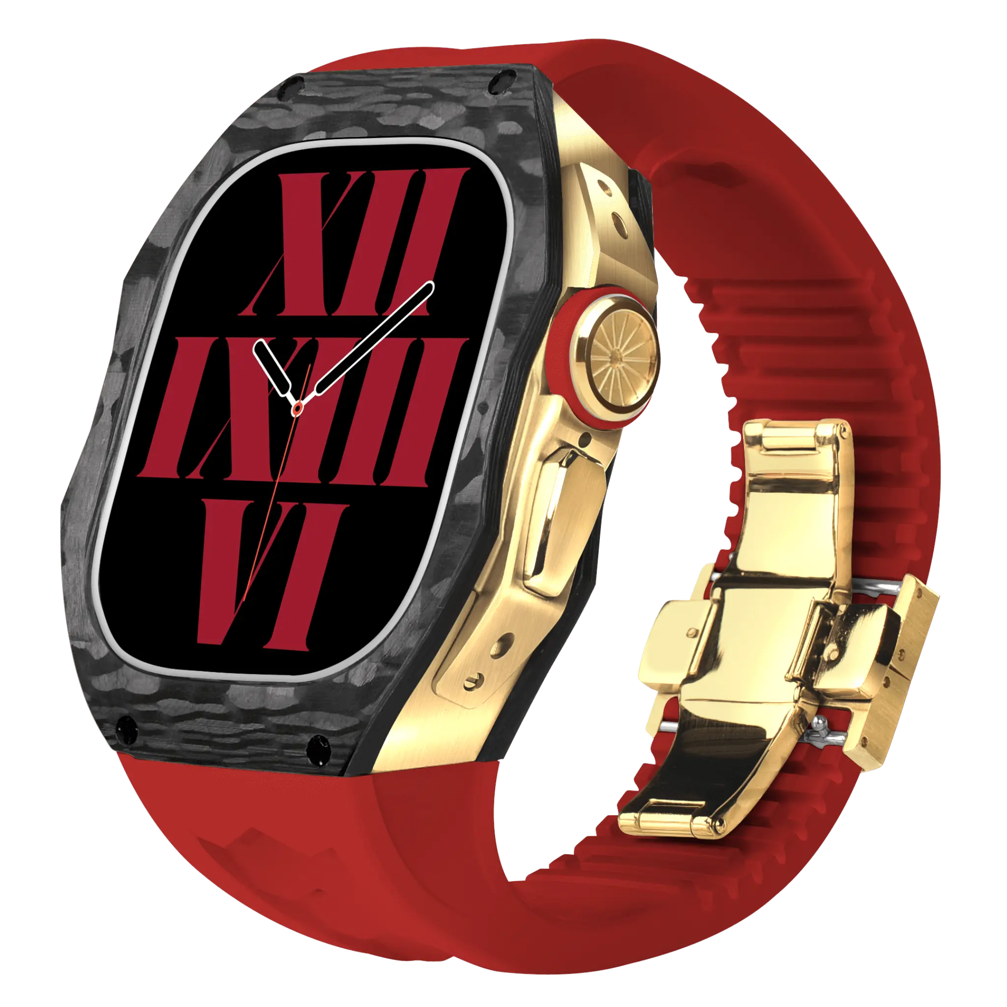 Carbon Fiber Case & Silicone Band for Apple Watch Ultra