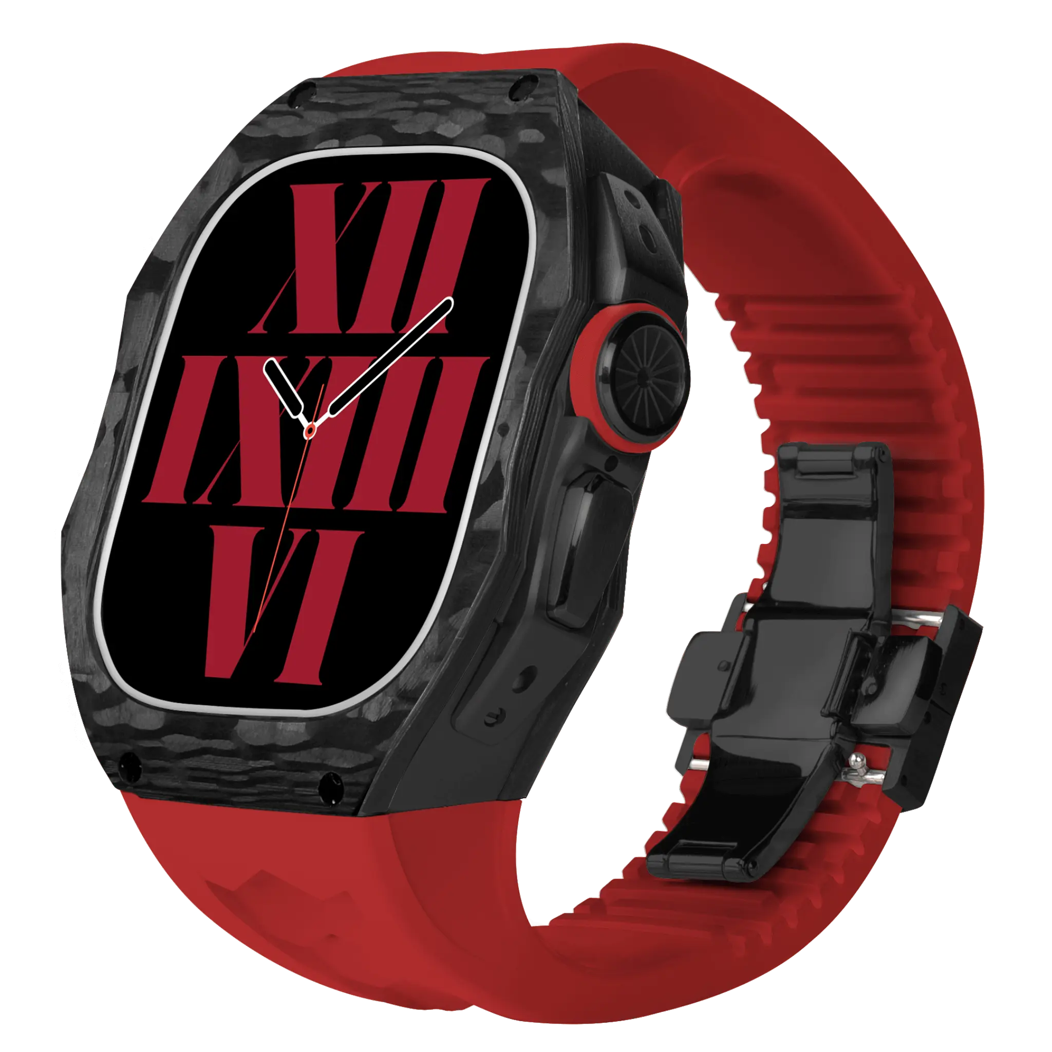 Carbon Fiber Case & Silicone Band for Apple Watch Ultra