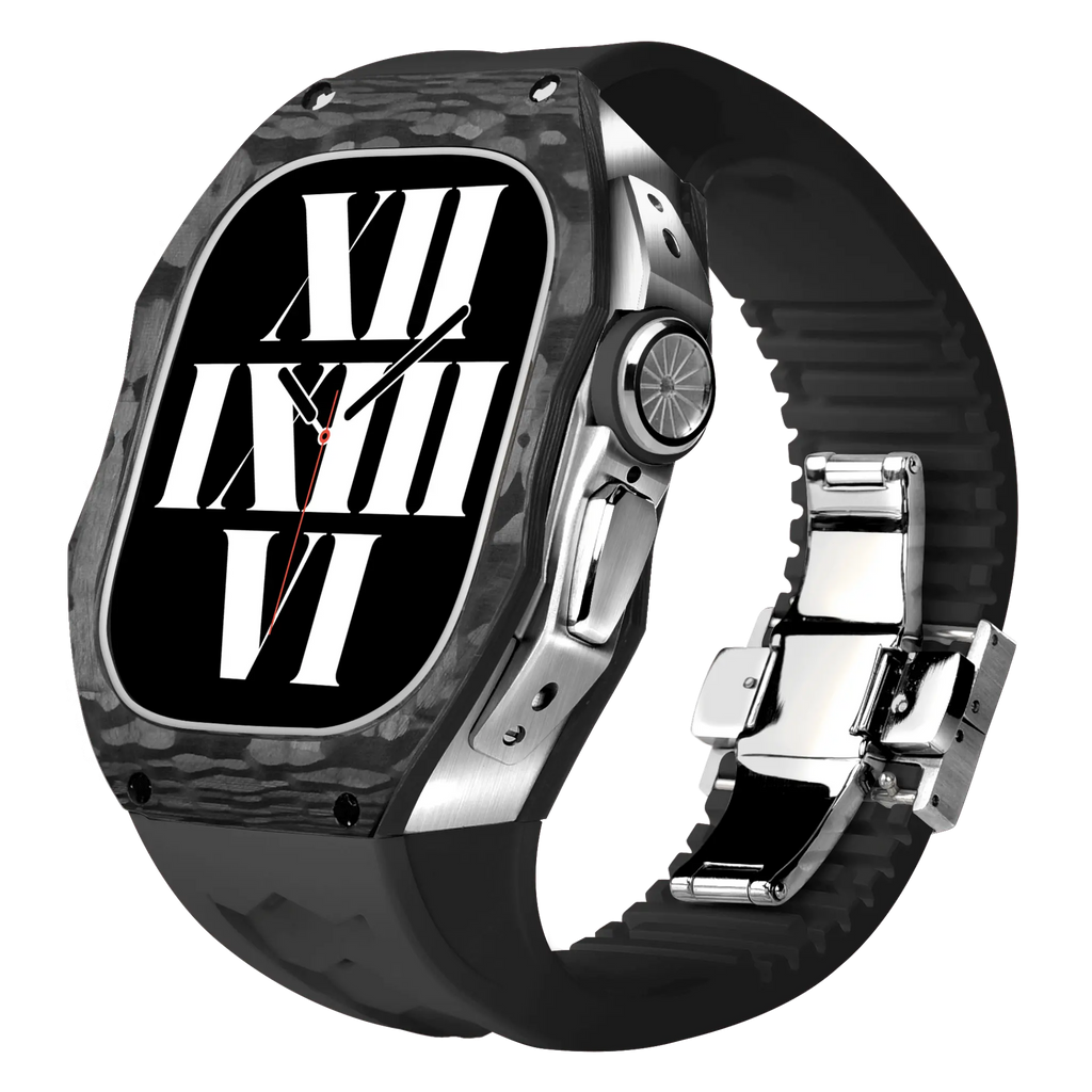Carbon Fiber Case & Silicone Band for Apple Watch Ultra