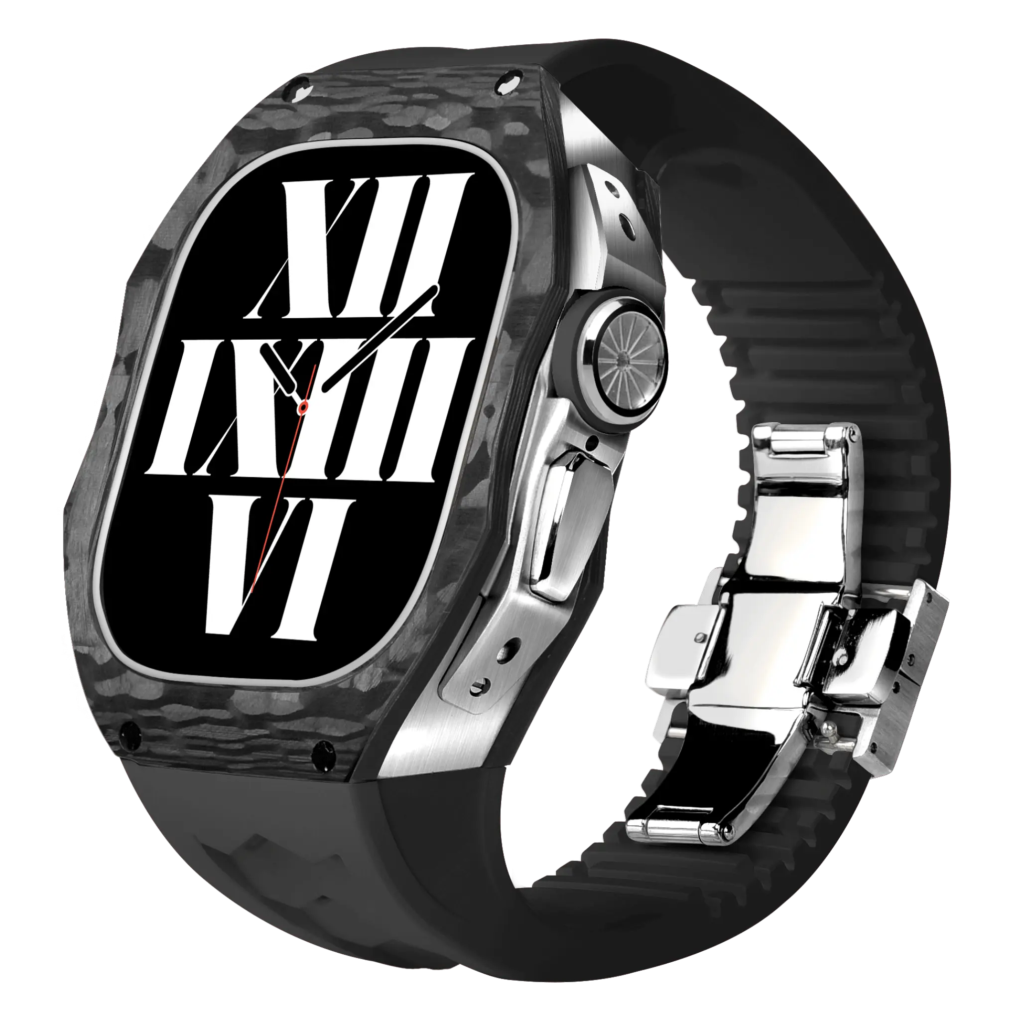 Carbon Fiber Case & Silicone Band for Apple Watch Ultra