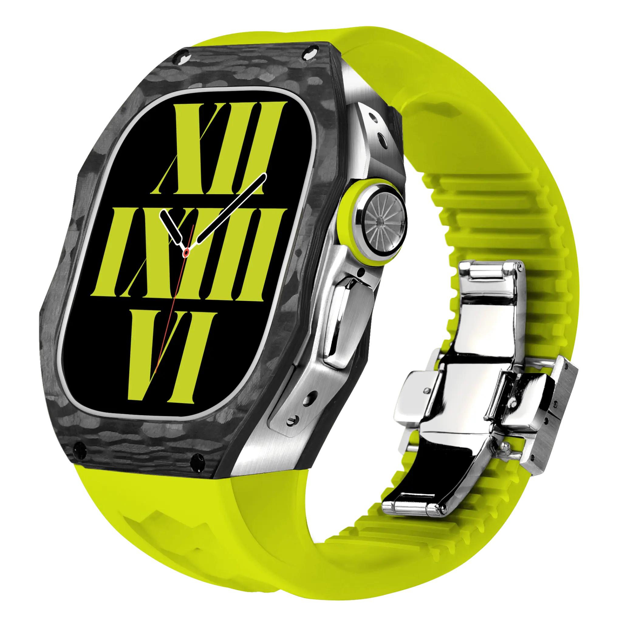 Carbon Fiber Case & Silicone Band for Apple Watch Ultra