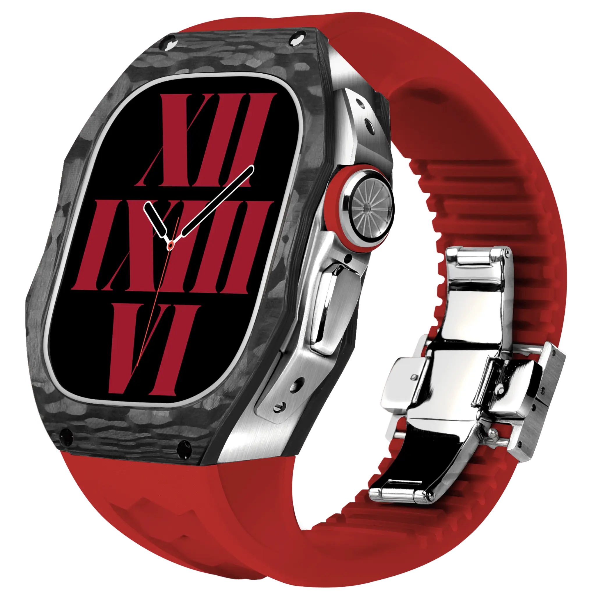 Carbon Fiber Case & Silicone Band for Apple Watch Ultra