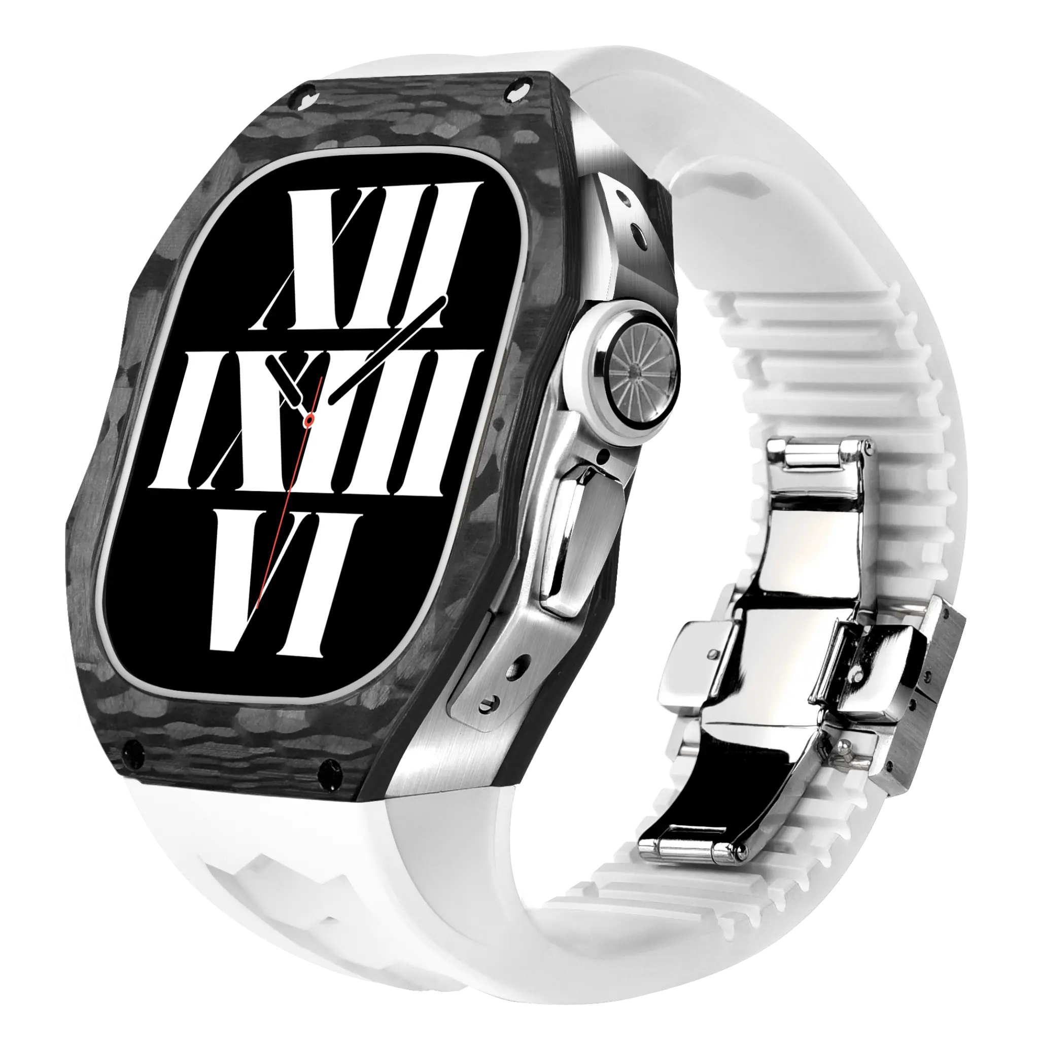 Carbon Fiber Case & Silicone Band for Apple Watch Ultra