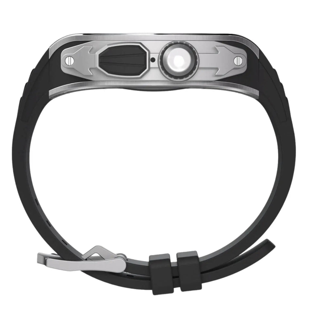 Rustfritt stål-etui og silikonrem for Apple Watch Ultra