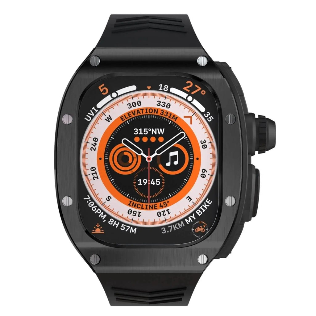 Rustfritt stål-etui og silikonrem for Apple Watch Ultra