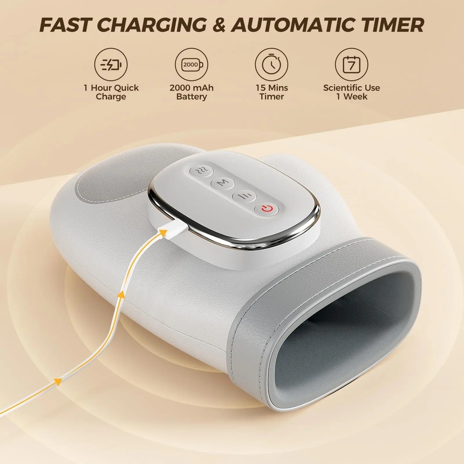 Profesionální ruční masážní přístroj s tepelnou kompresí pro úlevu