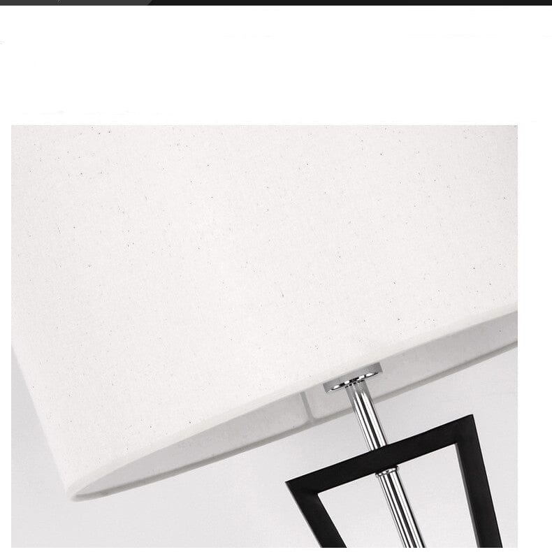 Lyra Twist Floor Lamp In Premium Iron With Fabric Shade