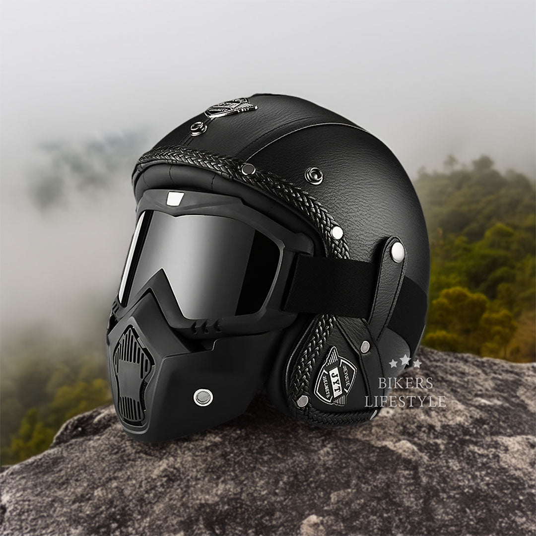 Klasická retro helma MotoJet - schváleno DOT a ECE