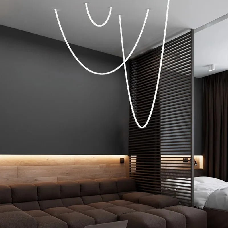 Lyria Loop Pendant Light on Chain with Dimmable LED