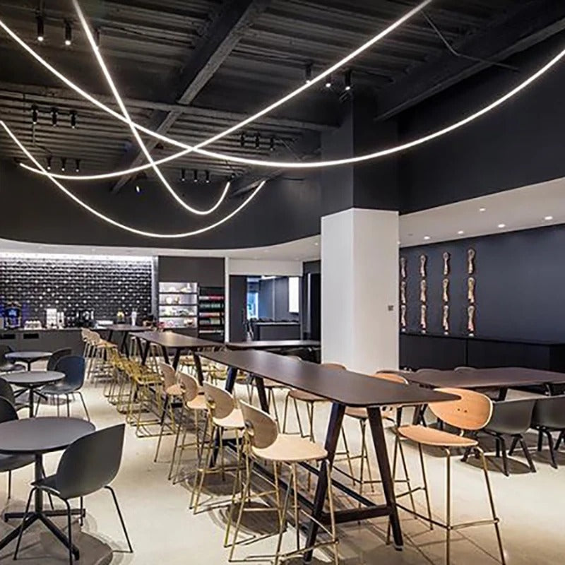 Lyria Loop Pendant Light on Chain with Dimmable LED