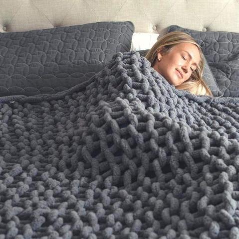 Pohodlná pletená deka