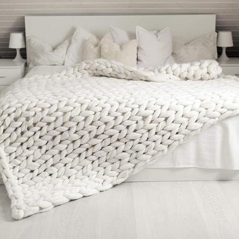 Pohodlná pletená deka
