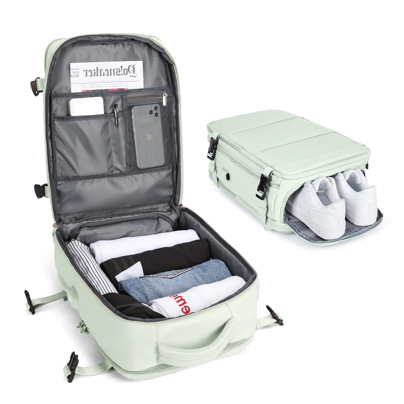 Chytrý rozšiřitelný cestovní batoh