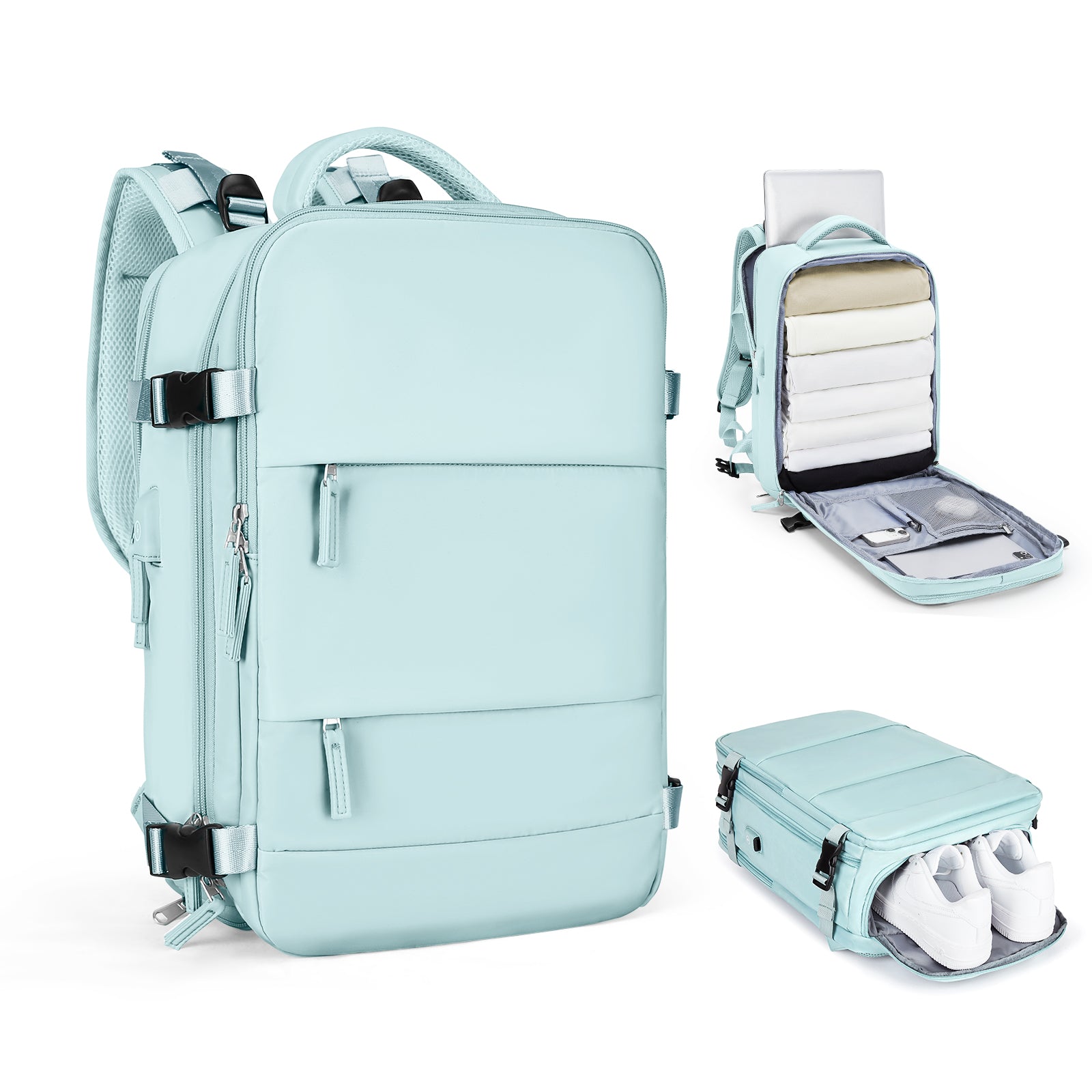 Chytrý rozšiřitelný cestovní batoh