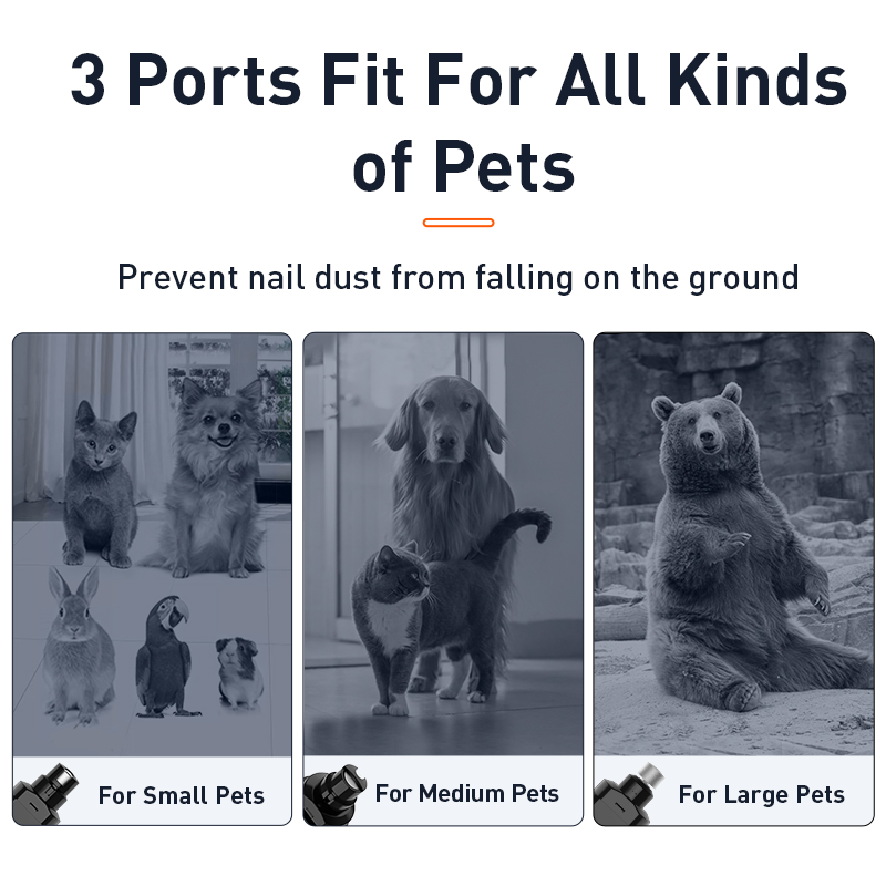 Elektrický zastřihovač drápků pro domácí mazlíčky s LED pro psy a kočky