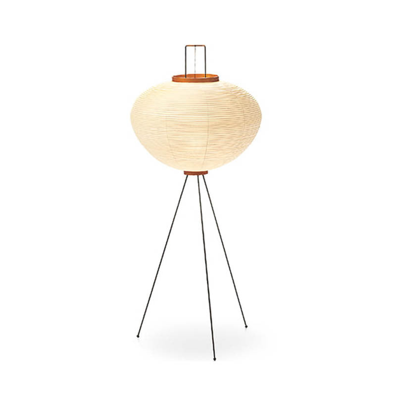 Aeris Tripod Floor Lamp With Handwoven Mulberry Paper Shade