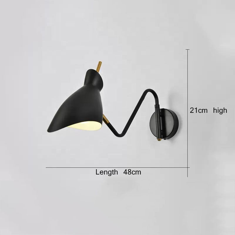 LumaHaven Wall Sconce With Adjustable Arm And Soft Glow