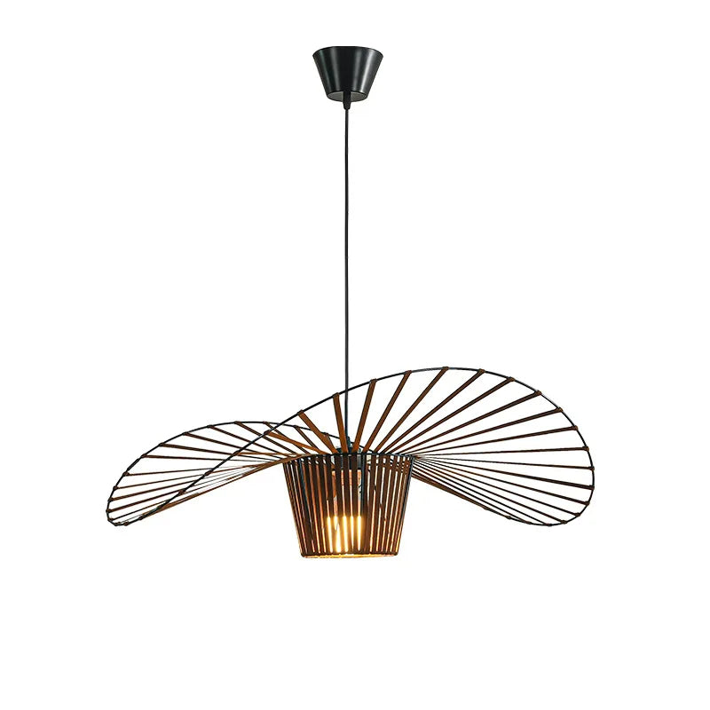 Aurelia Curve Chandelier Straw Inspired Ceiling Light