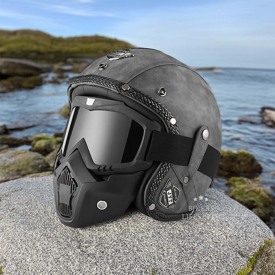 Klasická retro helma MotoJet - schváleno DOT a ECE