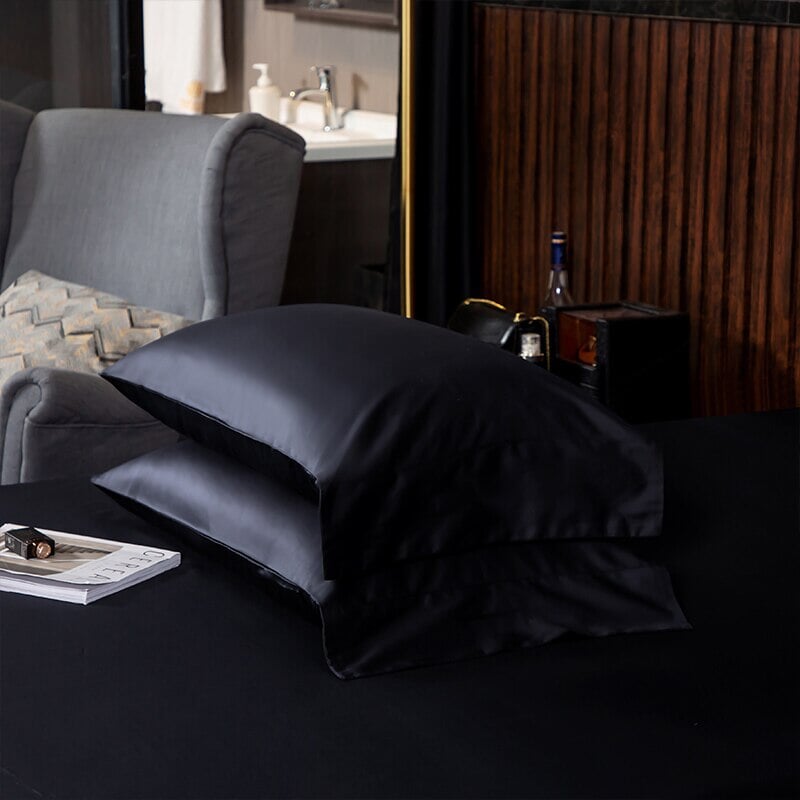 Hotel Lux Black Egyptian Cotton Duvet Cover Set (600 TC)