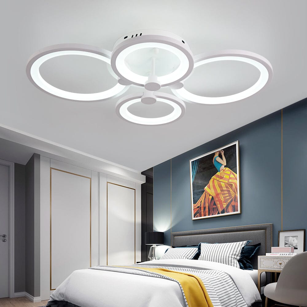 Lumora Acrylic Ring Ceiling Light With Remote Control