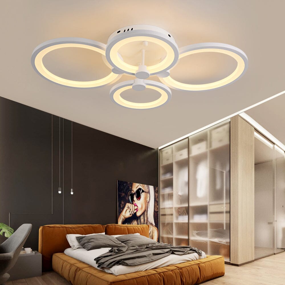 Lumora Acrylic Ring Ceiling Light With Remote Control
