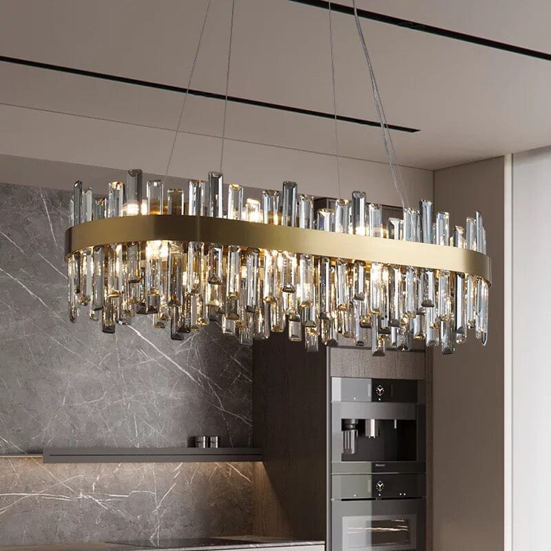 Aurelia K9 Crystal Chandelier With Gold Plated Stainless Steel