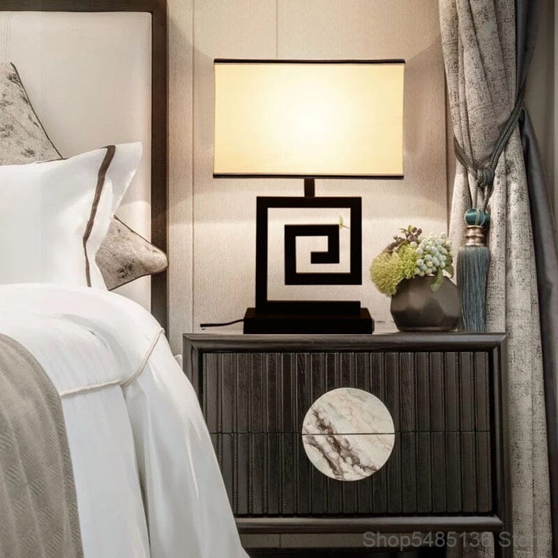 Aurelian Retro Table Lamp Handcrafted in East West Modern Chinese Style