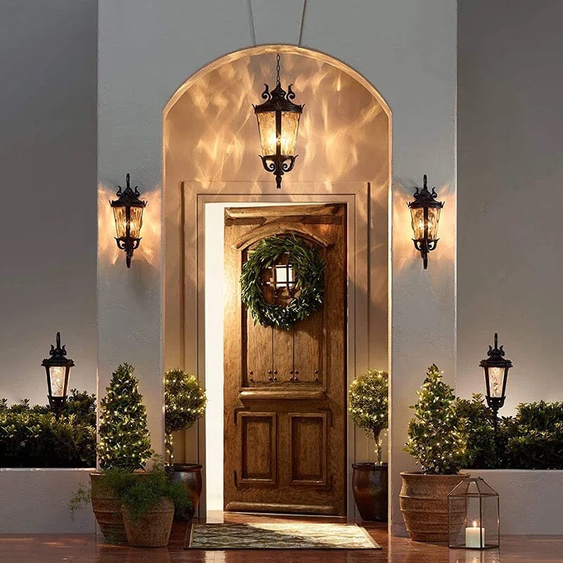 Luminara Courtyard Lantern Outdoor Wall Light Weatherproof Metal