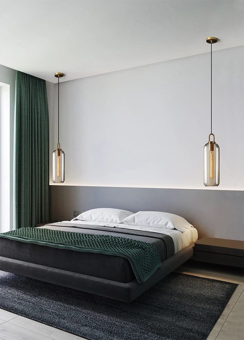 Aeris Cylindrical Glass Pendant Lights for Warm Ambience and Even Lighting