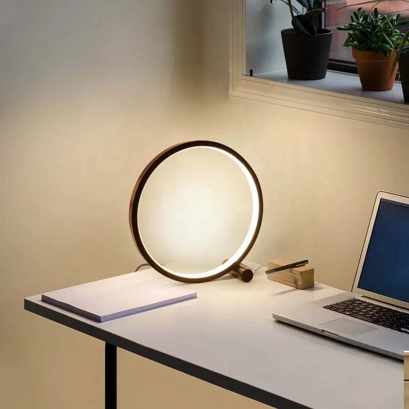 LumaSphere Round LED Touch Lamp with Warm or White Light
