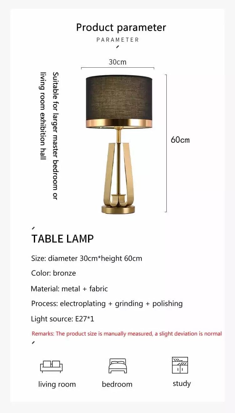 Solara Cone Lamp | Minimalist Gold Lamp With Warm Sculptural Light