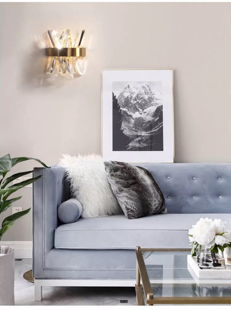 Astraeon Crystal Wall Lamp Handcrafted Crystal Light