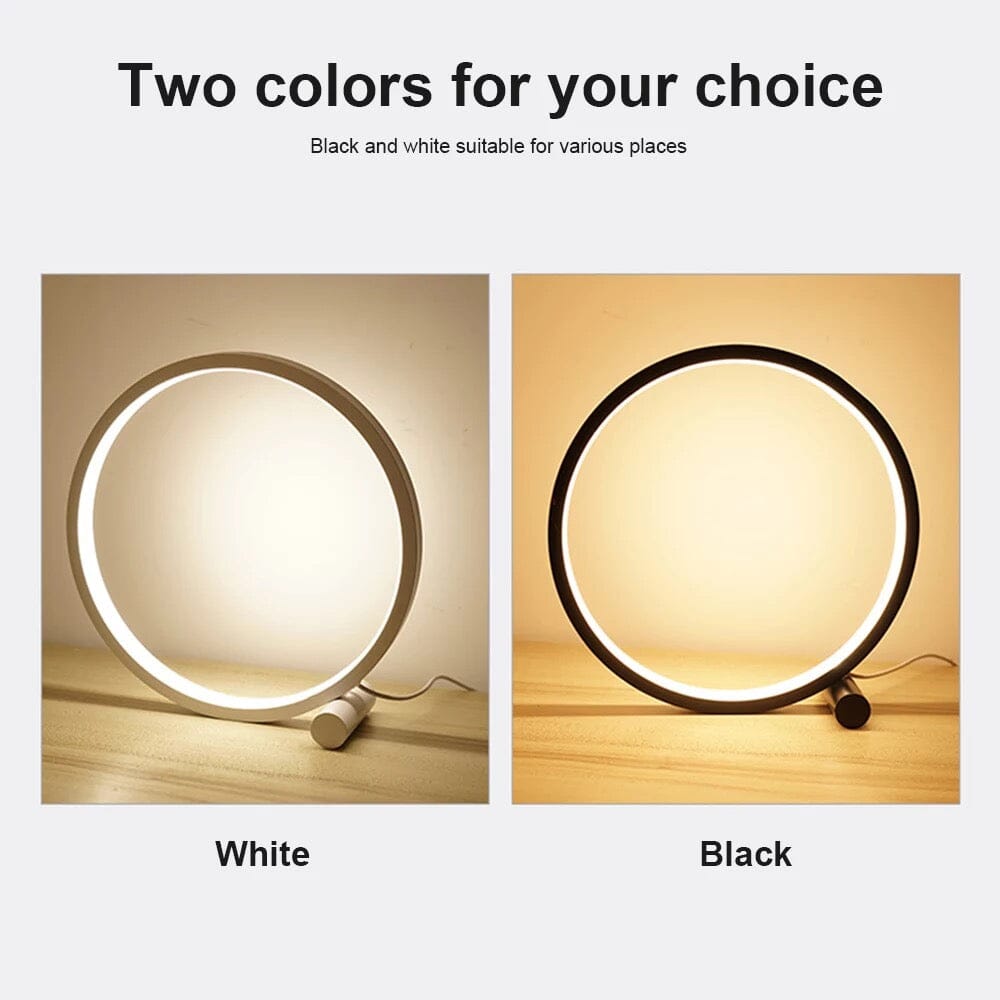 LumaSphere Round LED Touch Lamp with Warm or White Light