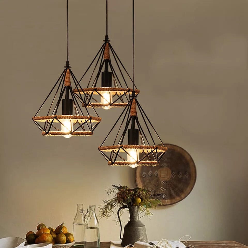 Kestrel Nordic Twine Pendant Light Handcrafted Rustic Glow