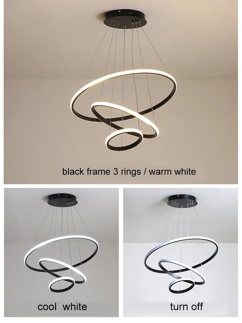 Lyra Ring Chandelier Modern Circular Ceiling Light