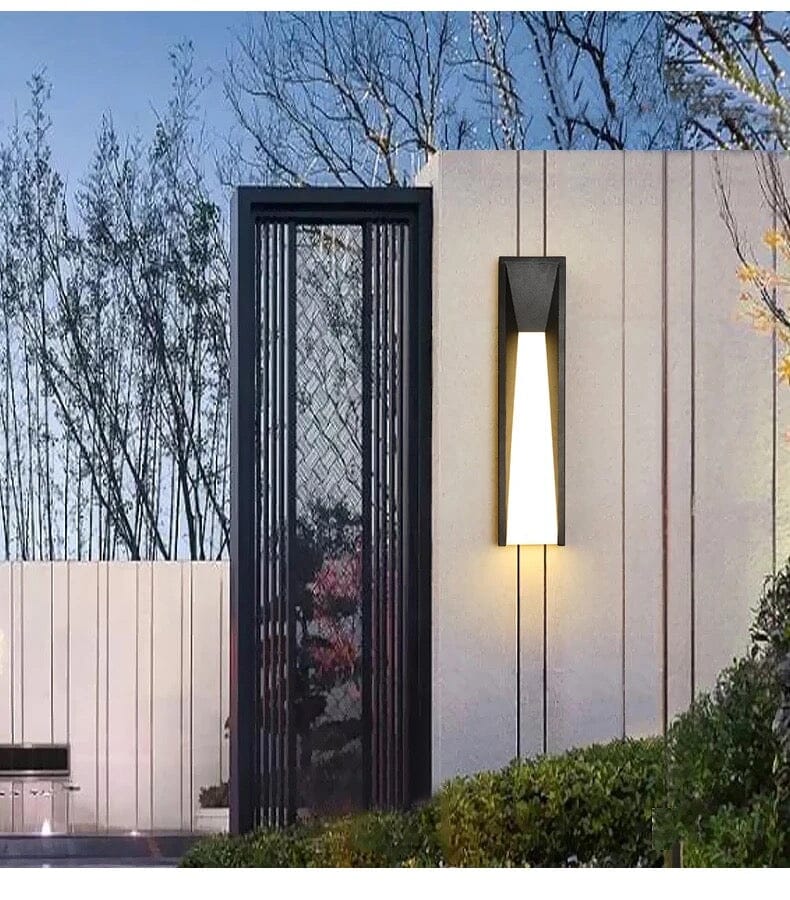 NovaLume LED Wall Light Weatherproof Minimalist Fixture for Indoors and Outdoors