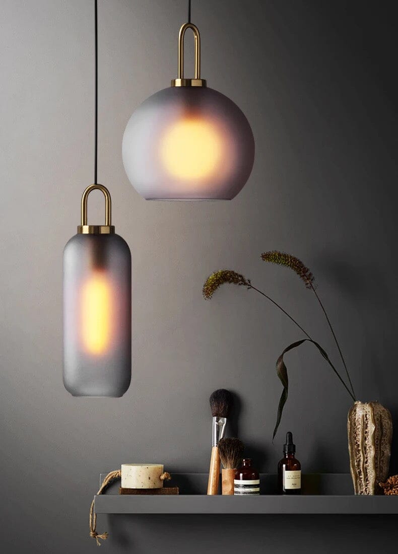Aeris Cylindrical Glass Pendant Lights for Warm Ambience and Even Lighting