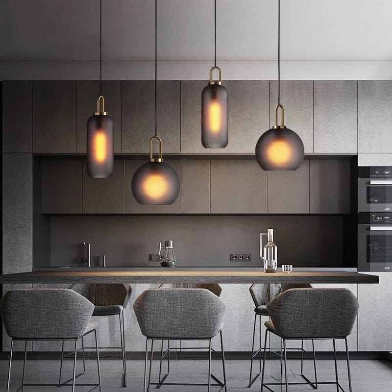 Aeris Cylindrical Glass Pendant Lights for Warm Ambience and Even Lighting