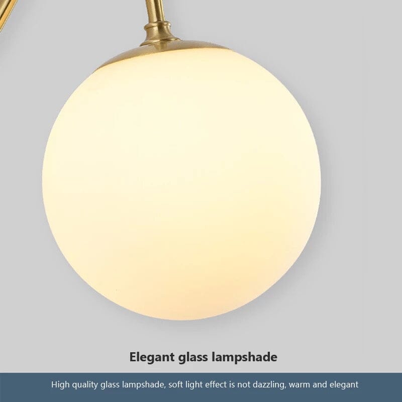 Ball Wall Light by Liora Minimalist Iron Fixture With Warm Glow