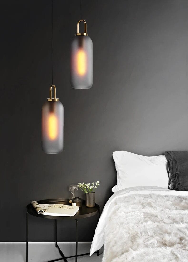 Aeris Cylindrical Glass Pendant Lights for Warm Ambience and Even Lighting