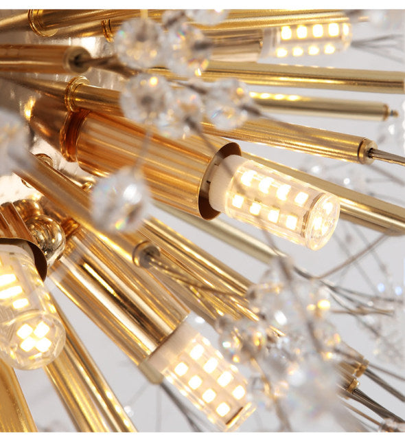 Moderne løvetann krystall pendellampe