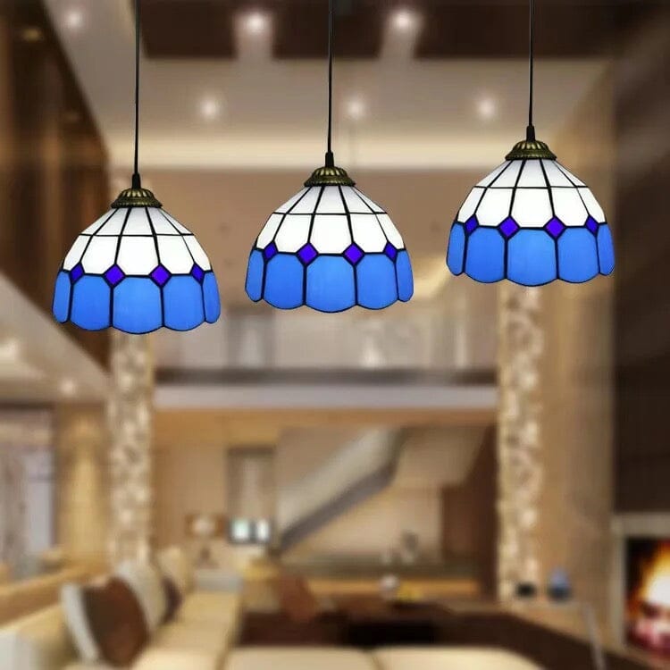 Auriel Stained Glass Pendant Lights With Contemporary Finishes