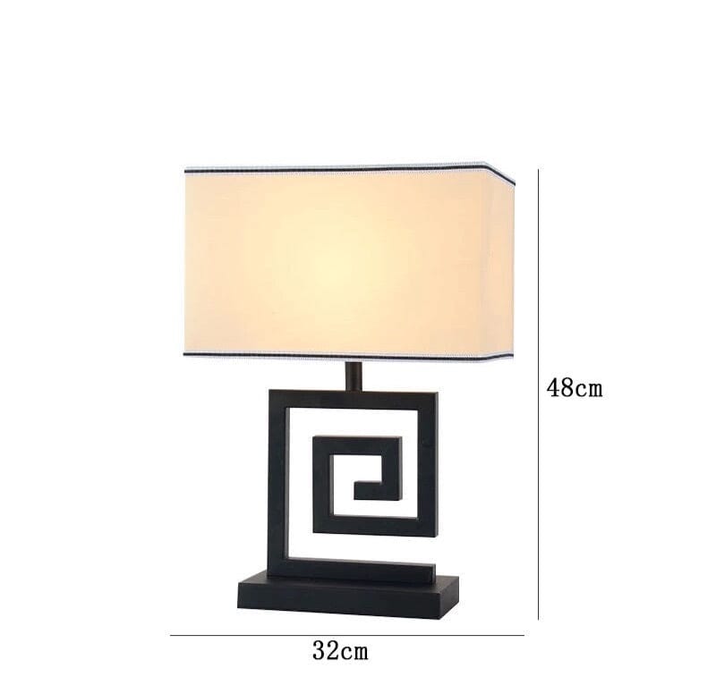 Aurelian Retro Table Lamp Handcrafted in East West Modern Chinese Style