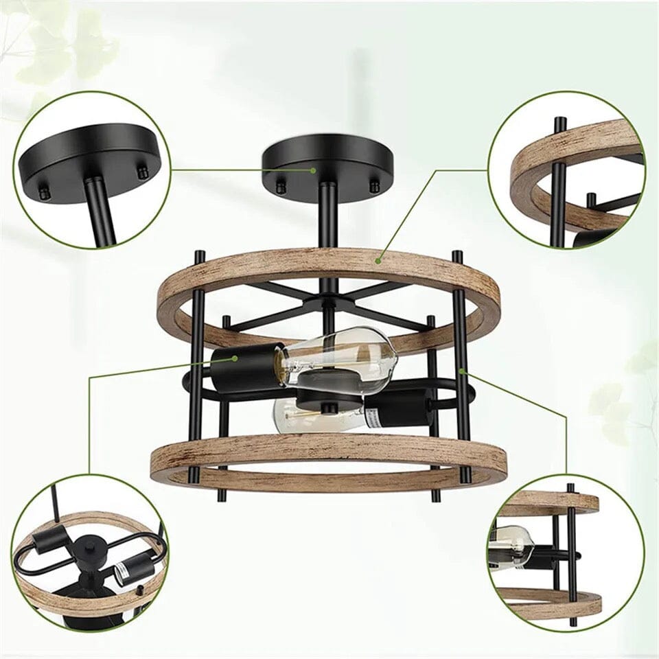 Harborwind Industrial Wind Lamp Vintage Iron Pendant Light