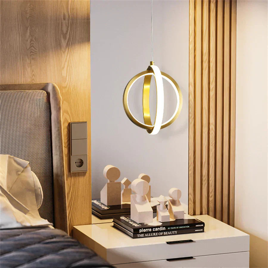 Lyren Nickel Finished Mini Pendant Lights With Forged Aluminum Body