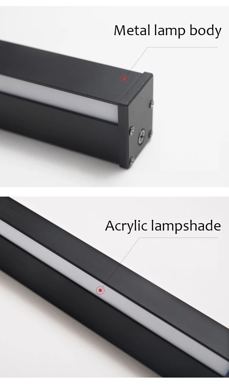 LyraNord LED Linear Wall Light With Aluminum Body And Acrylic Shade