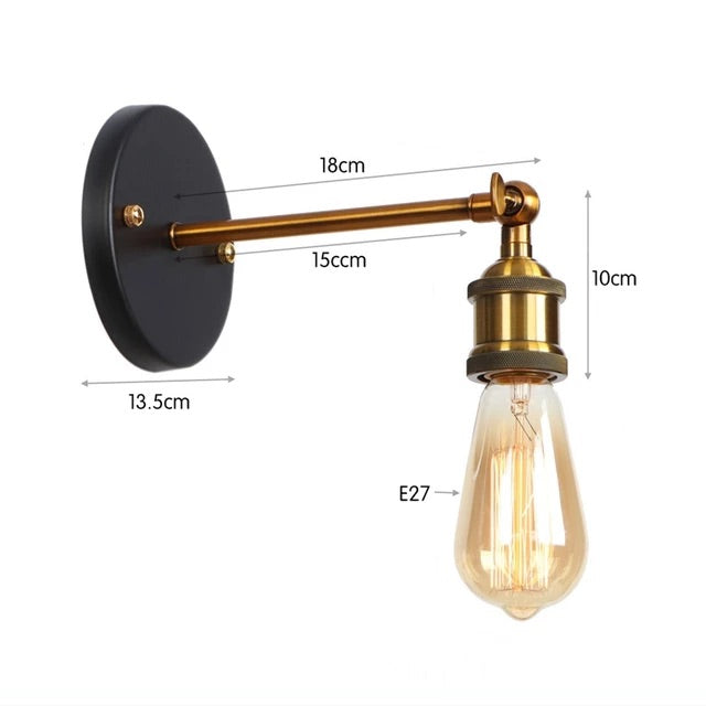 NovaLume Retro Bulb Wall Lamp With Nordic Minimalist Charm