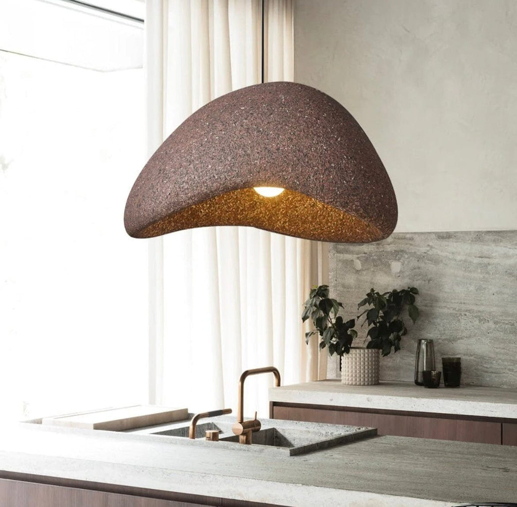 Kairo Speckled Wabi Pendant Light With Soft LED Glow