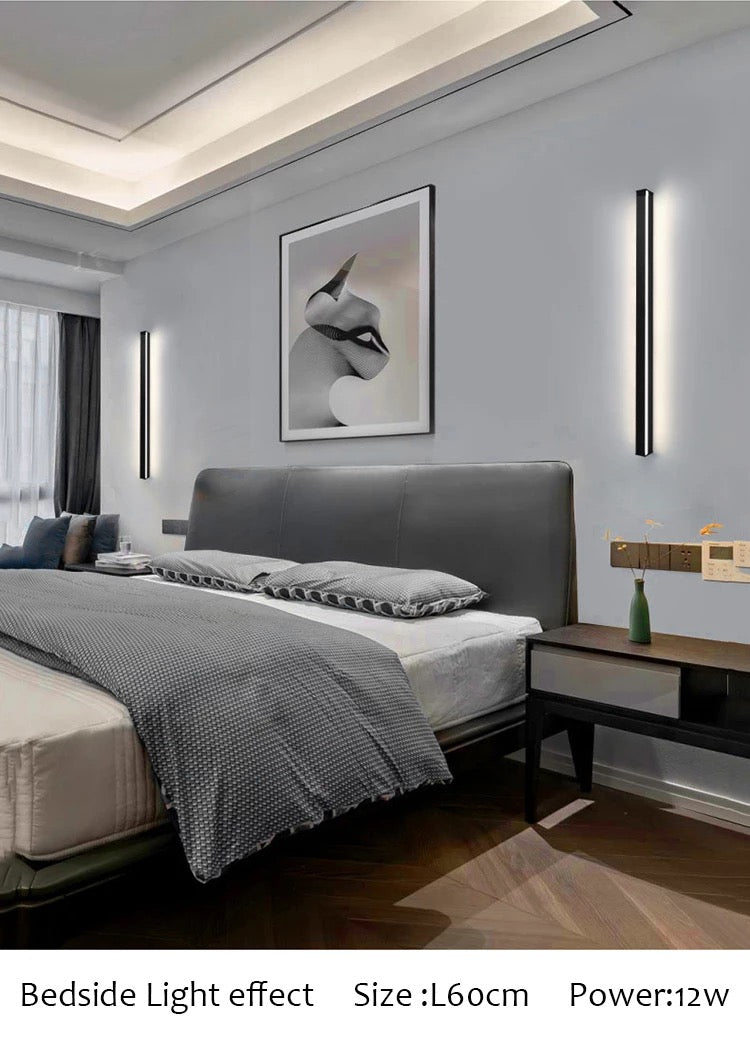 LyraNord LED Linear Wall Light With Aluminum Body And Acrylic Shade